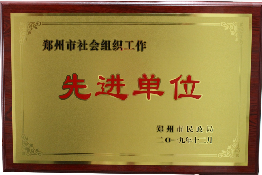 2029年度郑州市社会组织工作先进单位
